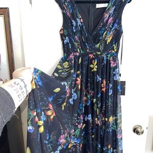 Mac Duggal Floral Maxi Dress - Multicolor